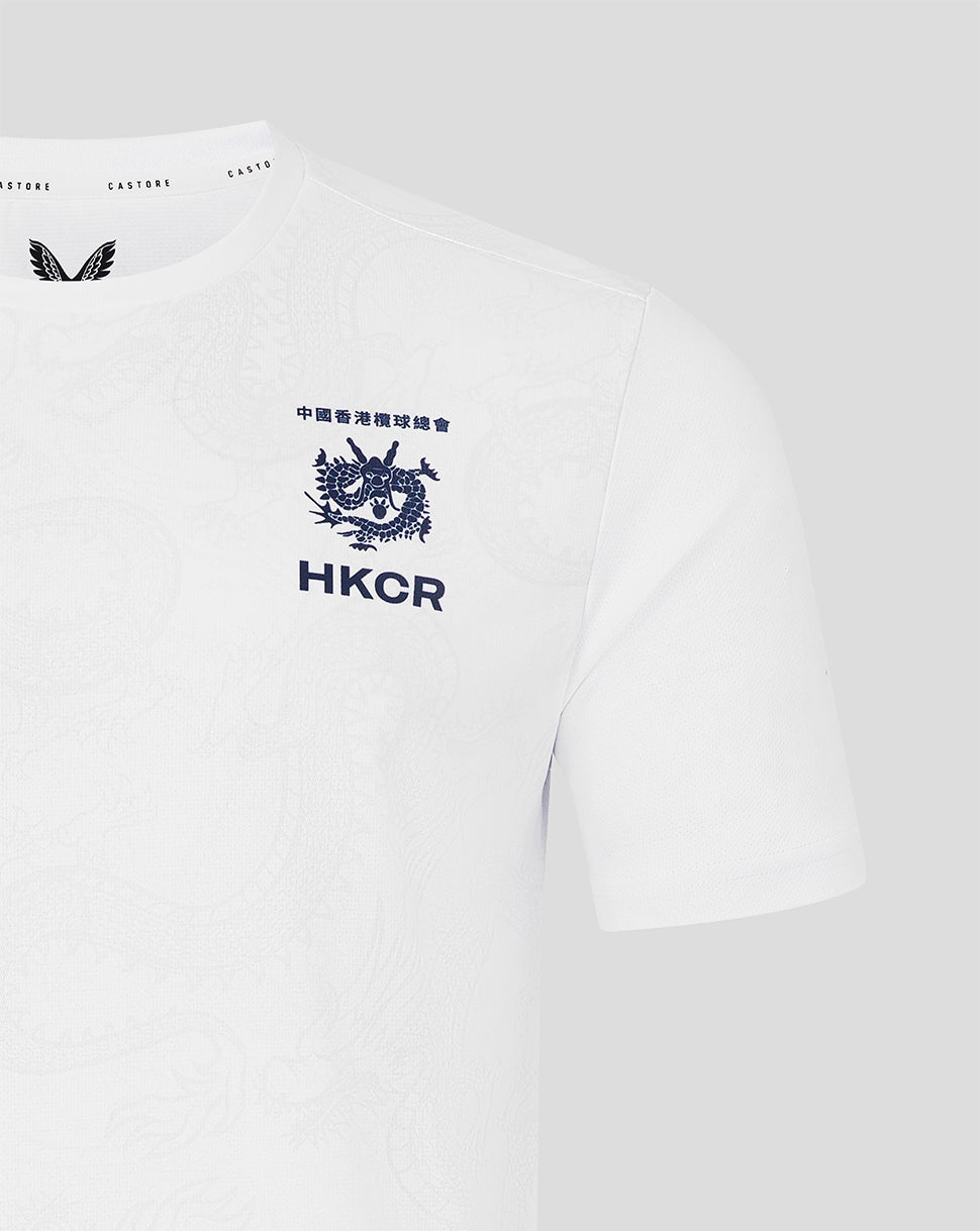 Hong Kong China Rugby Herren 2026 Grafik Training T-Shirt - Weiss