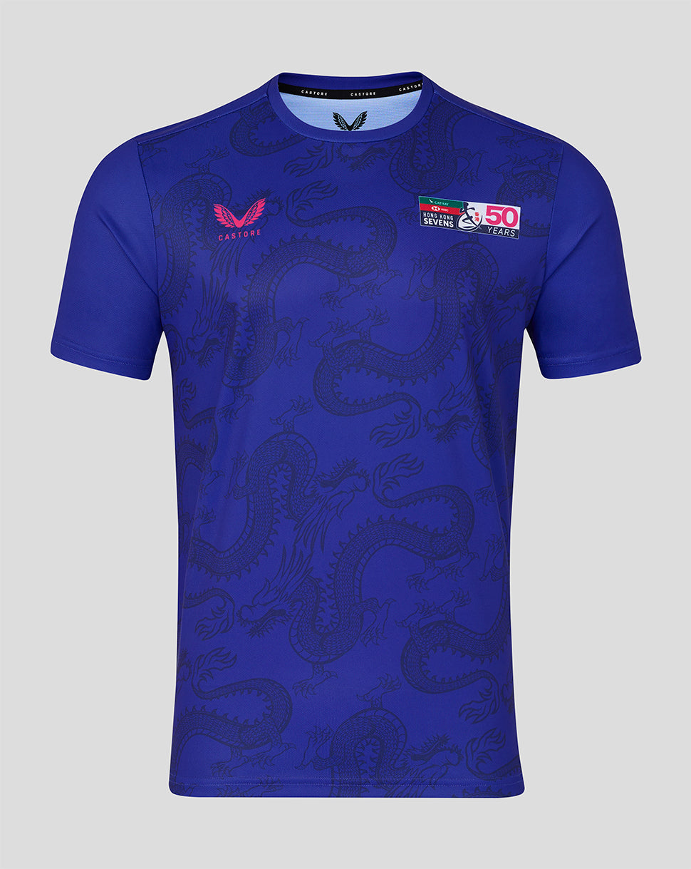 Camiseta Hong Kong China Rugby Hombre 2026 HK7s Gráfico Training - Azul