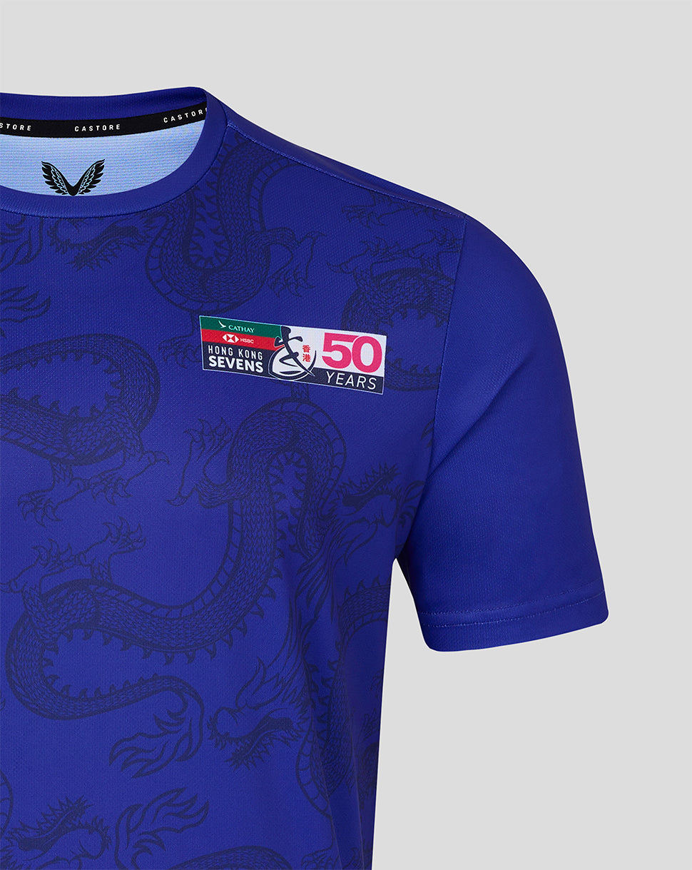 Camiseta Hong Kong China Rugby Hombre 2026 HK7s Gráfico Training - Azul