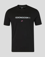 Black t-shirt with 'The Showdown VI' text on a gray background