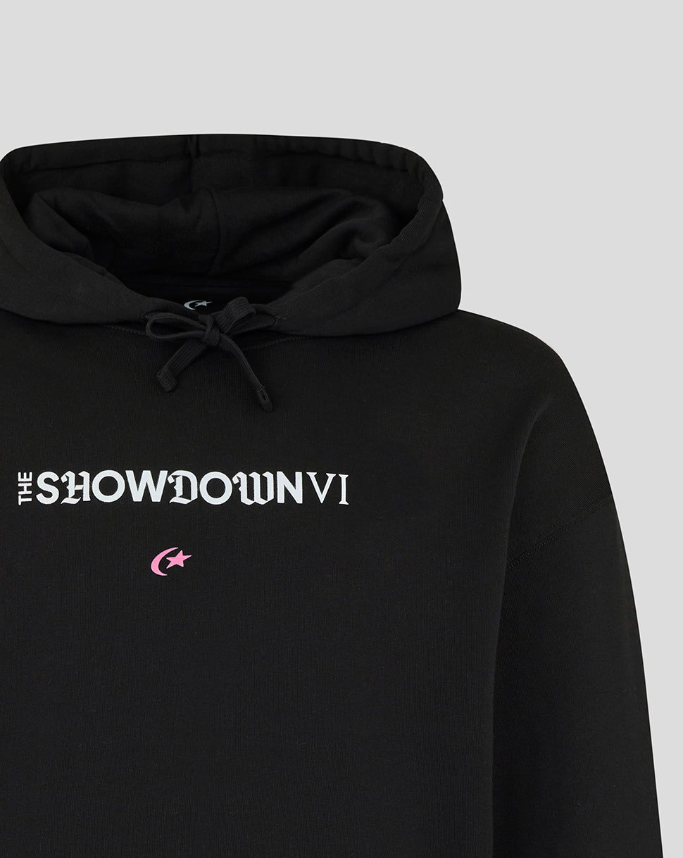 Black hoodie with 'The Showdown VI' text on a gray background