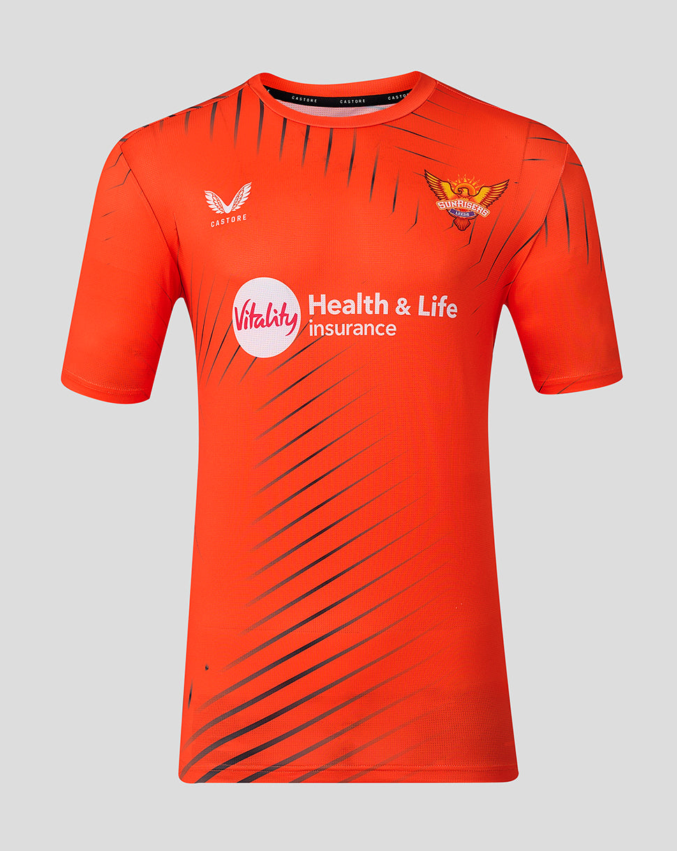 Heren Sunrisers Leeds The Hundred Training t-shirt met korte mouw 2026 - Oranje