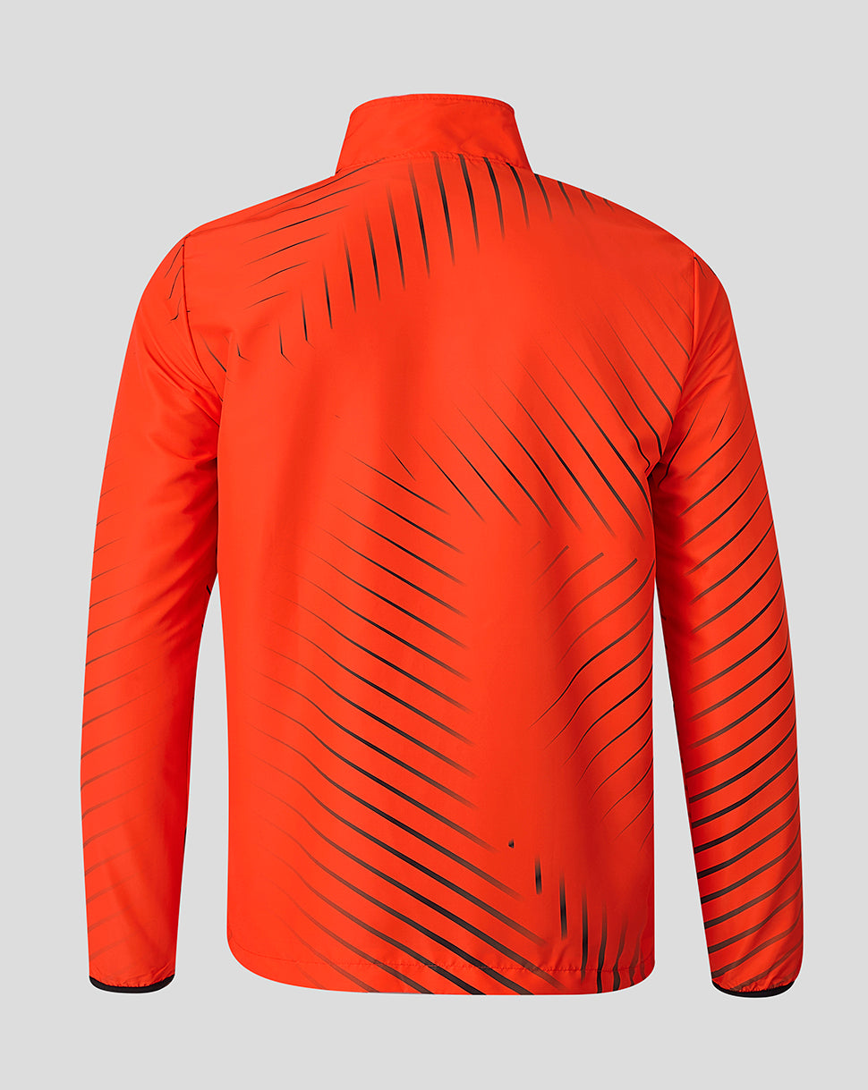 Heren Sunrisers Leeds The Hundred geweven Pre Match jas 2026 - Oranje