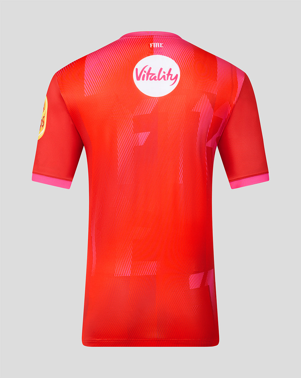 Camiseta de manga corta Welsh Fire The Hundred 2026 Stretch de hombre - Rojo