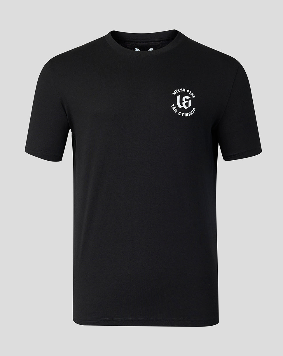 Welsh Fire „Fuel The Fire“-T-Shirt für Herren, schwarz - Schwarz
