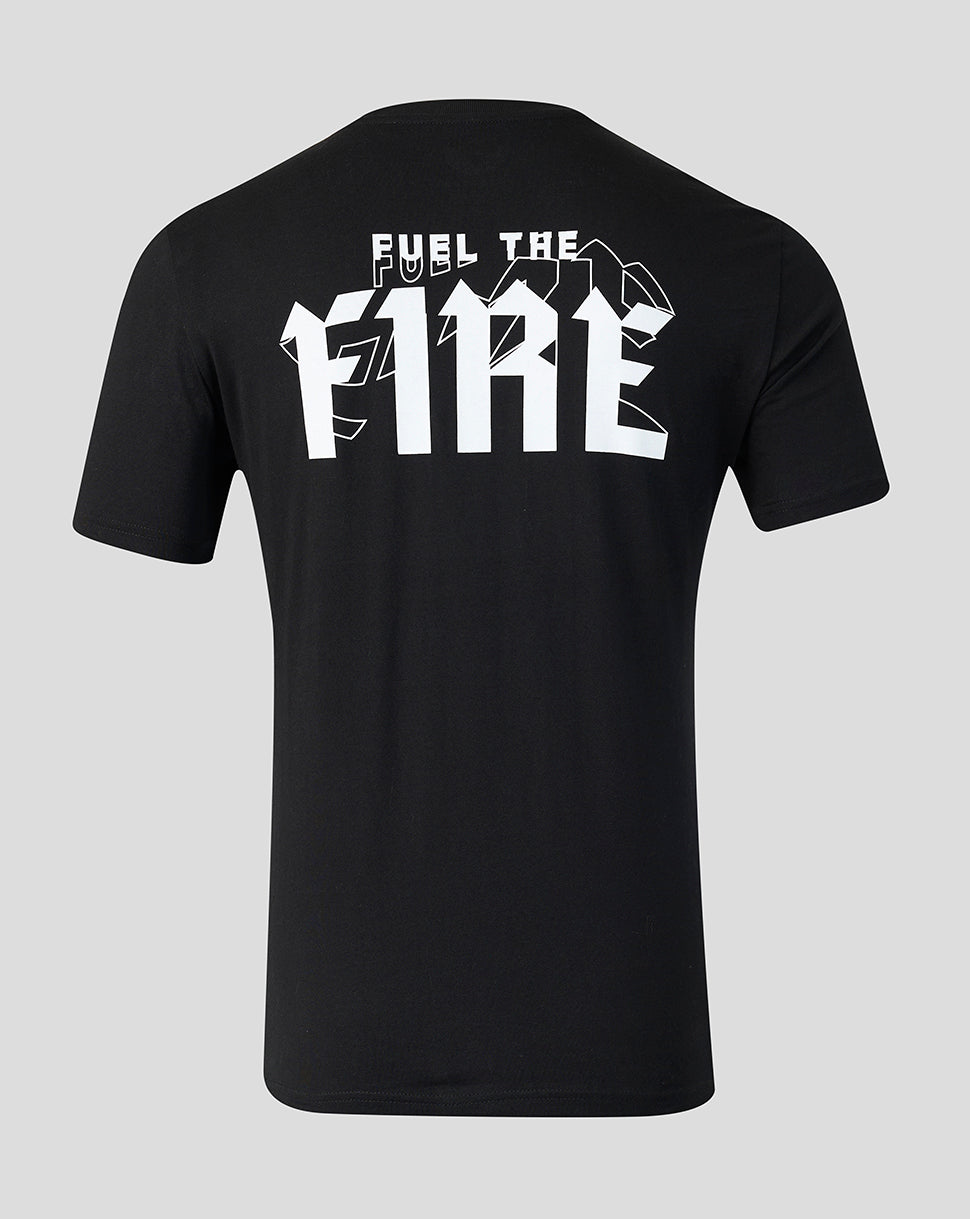Welsh Fire „Fuel The Fire“-T-Shirt für Herren, schwarz - Schwarz