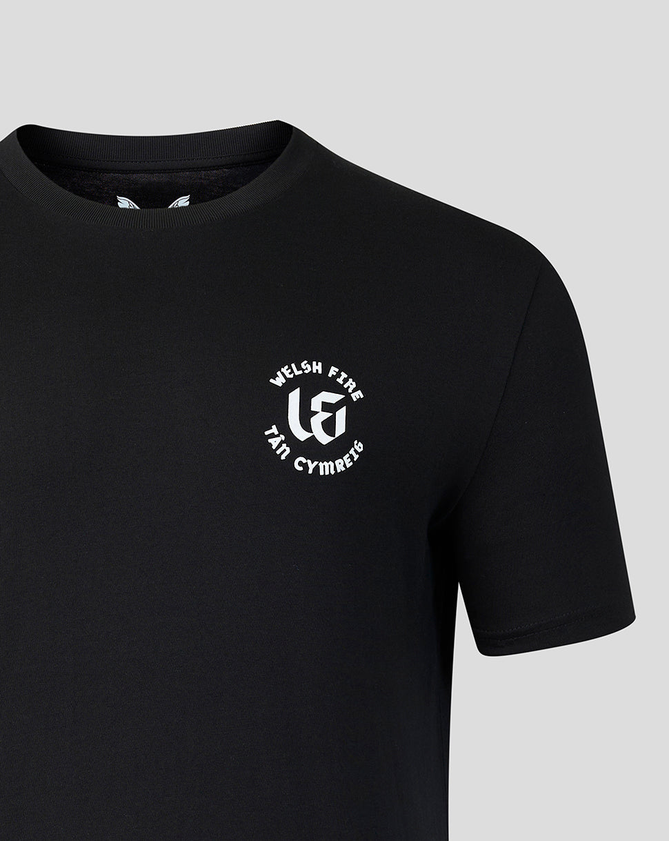 Welsh Fire „Fuel The Fire“-T-Shirt für Herren, schwarz - Schwarz