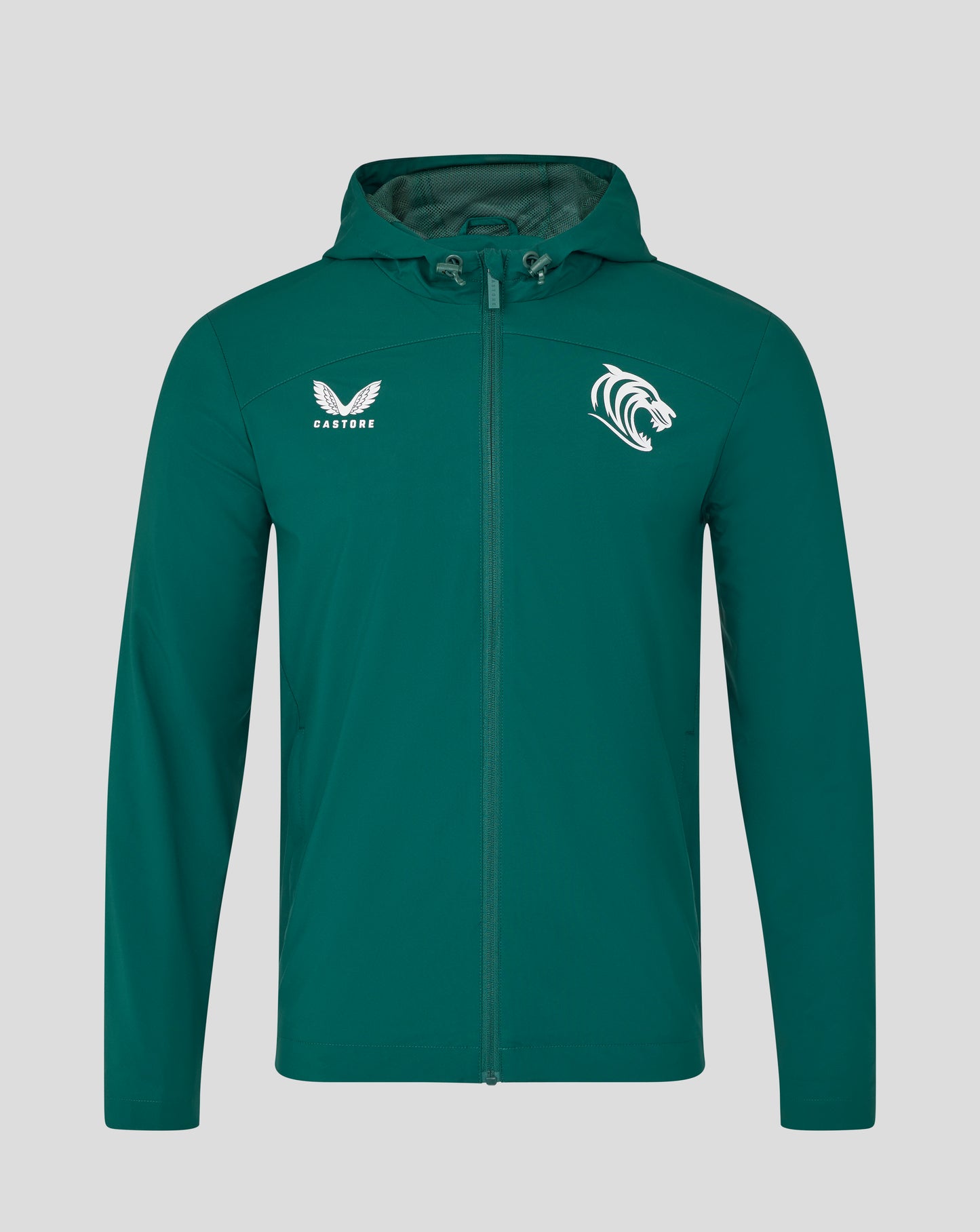 Leicester Tigers Men's 25/26 Training Rain Jacket - Botanical Garden