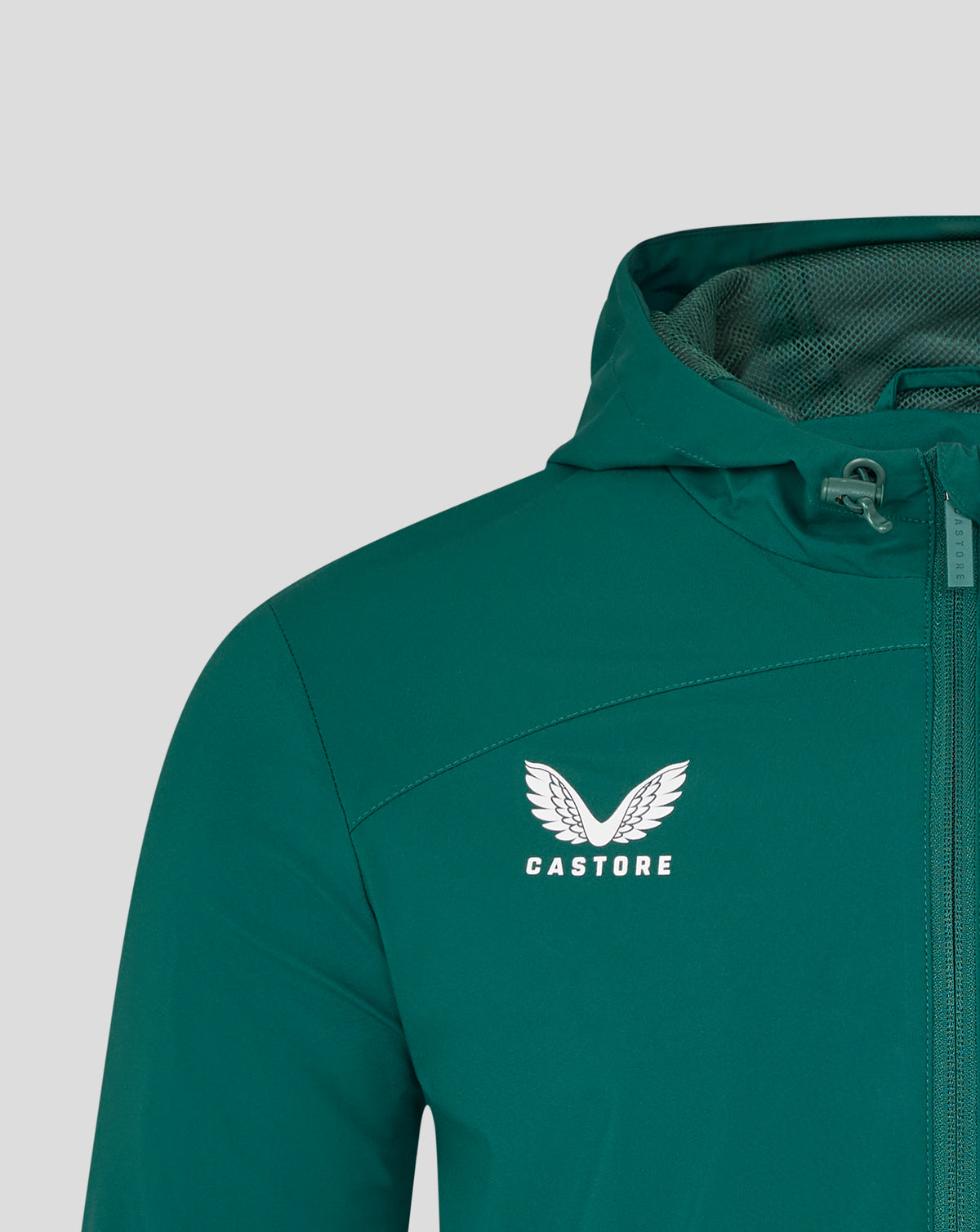 Leicester Tigers Men's 25/26 Training Rain Jacket - Botanical Garden - Botanical Garden