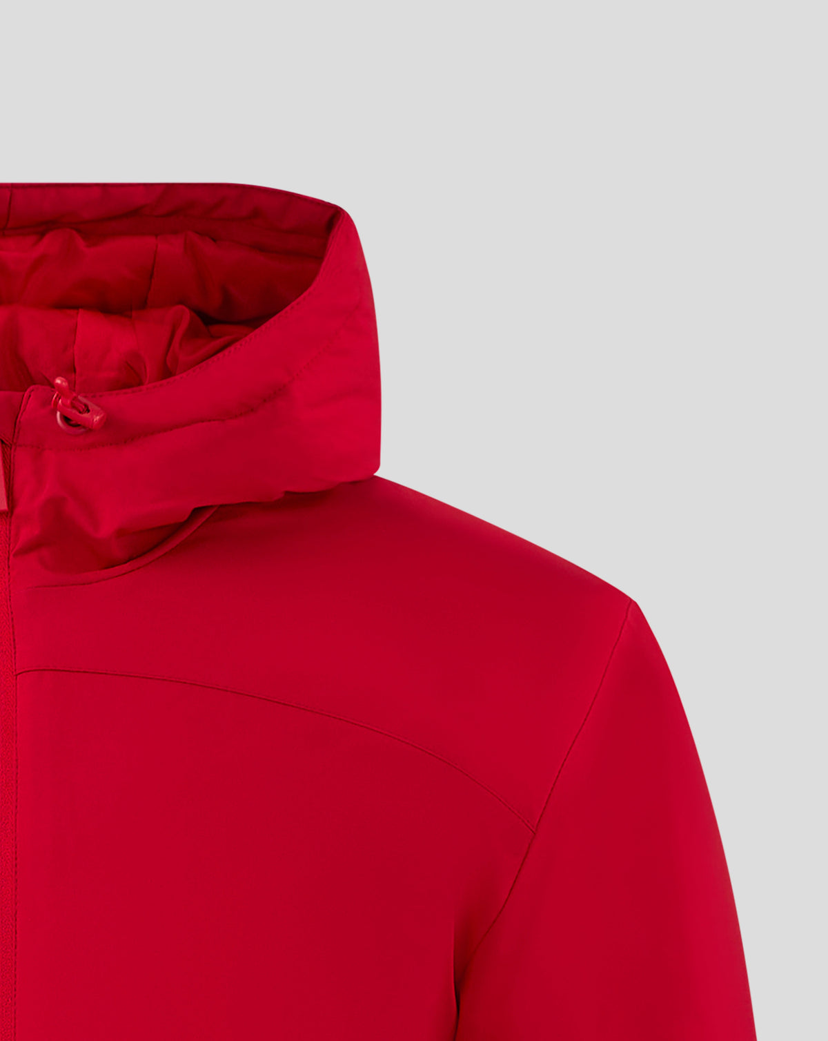 Herren Long Length Bench Jacke – Echtrot - Rot