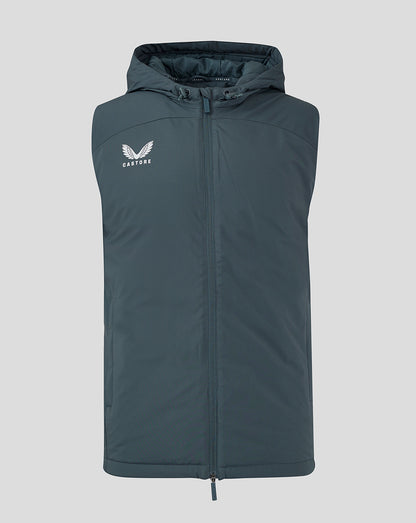 Mens Hooded Gilet - Dark Slate