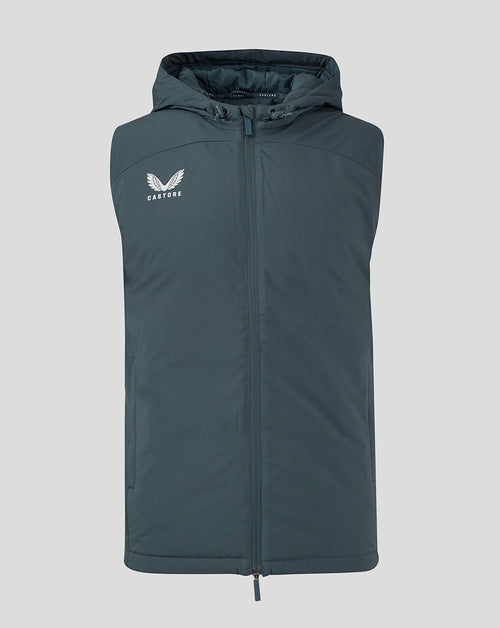 Mens Hooded Gilet - Dark Slate