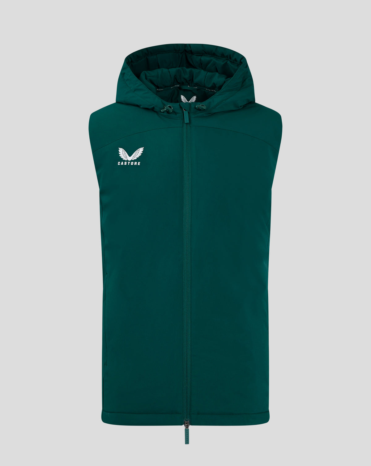 Mens Padded Gilet With Hood - Botanical Garden - Botanical Garden