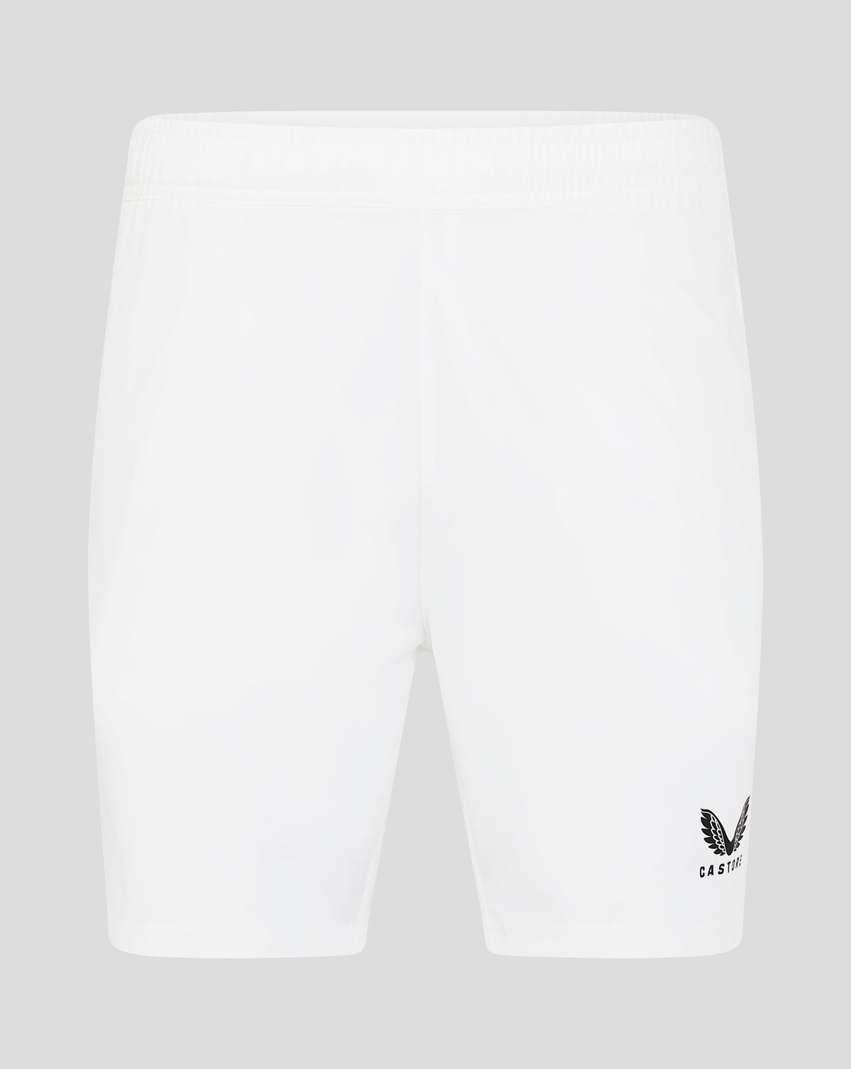 Pantalones cortos tejidos de entrenamiento (bolsillos con cremallera) - Blanco