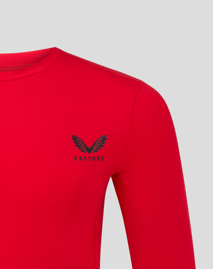 Mens Baselayer Long Sleeve Top - True Red