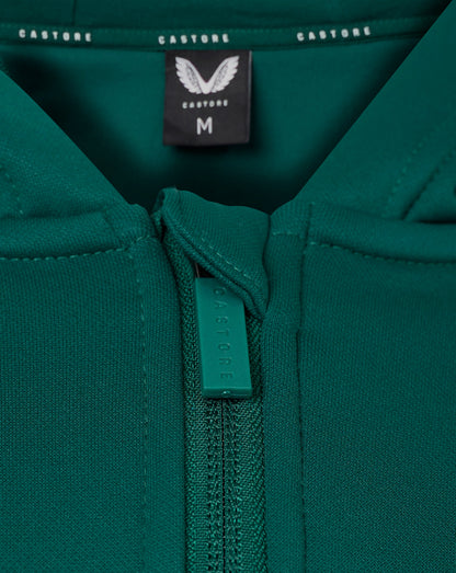 Mens Full Zip Brushback Hoodie - Botanical Garden