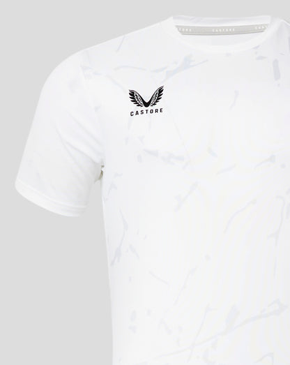 Marble Printed Training Tee - Brilliant White/ Allure