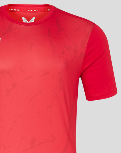 Mens Marble Performance Tee - True Red