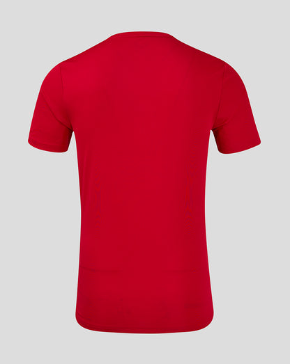 ss Linear Printed Training Tee 5 - True Red / Barbados Cherry