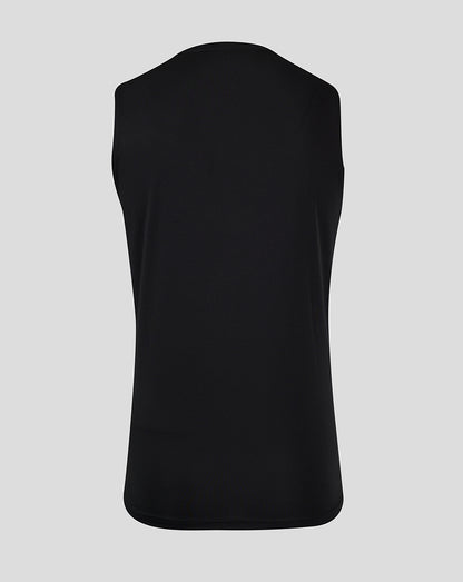 Geometric Printed Mens Singlet - Black / Phantom