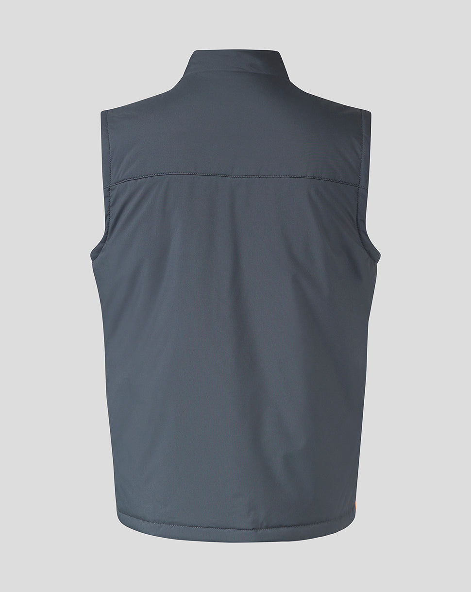 Mens 23/24 Training Bench Gilet - Grey/Orange