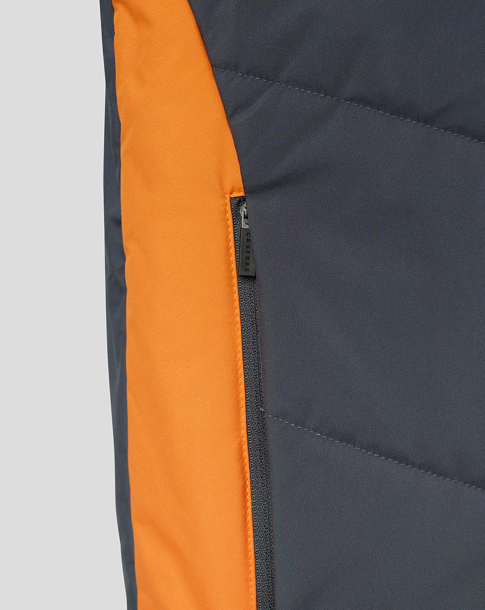 Mens 23/24 Training Bench Gilet - Grey/Orange