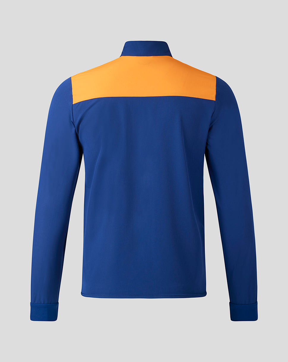 Rangers Mens 23/24 Players Training Third Anthem Jacket - Blue/Orange