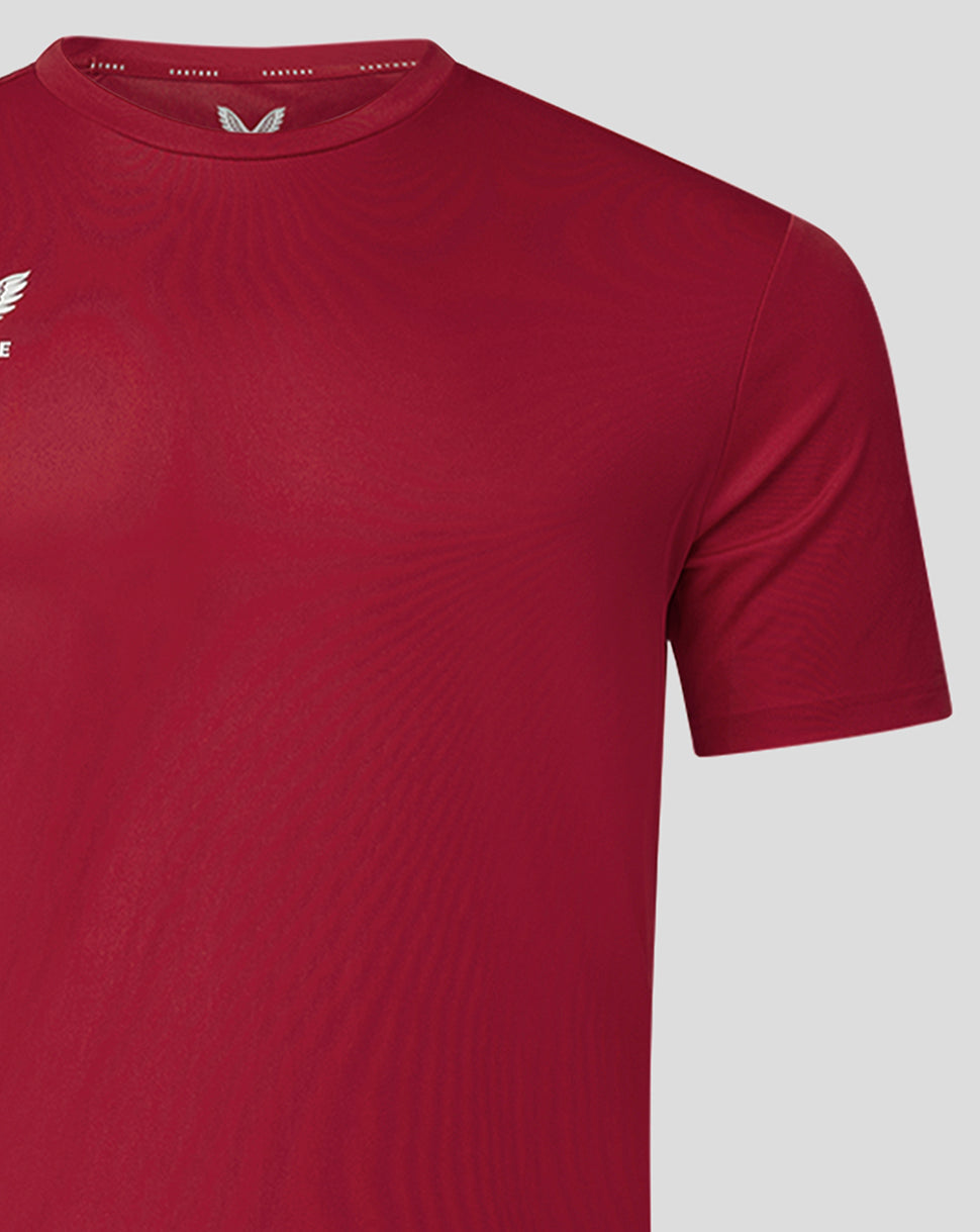 Heren T-shirt met korte mouwen voor Training - Biking Red - Biking Red