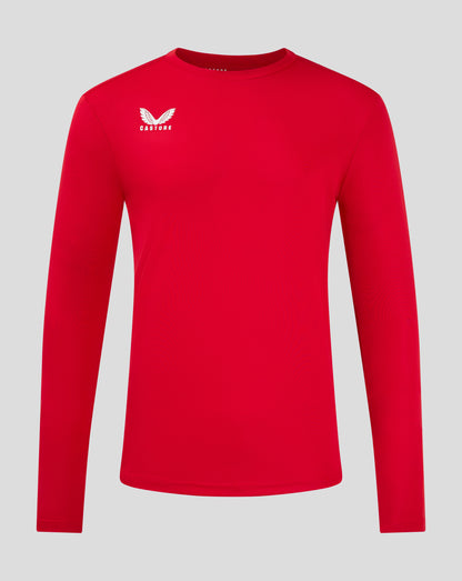 Mens Long Sleeve Performance Tee - True Red