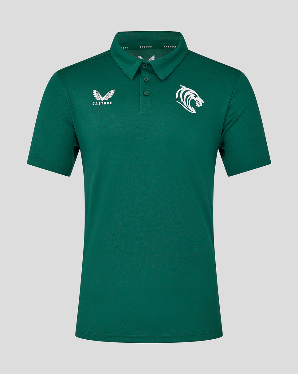 Leicester Tigers Men's 25/26 Short Sleeve Training Polo - Botanical