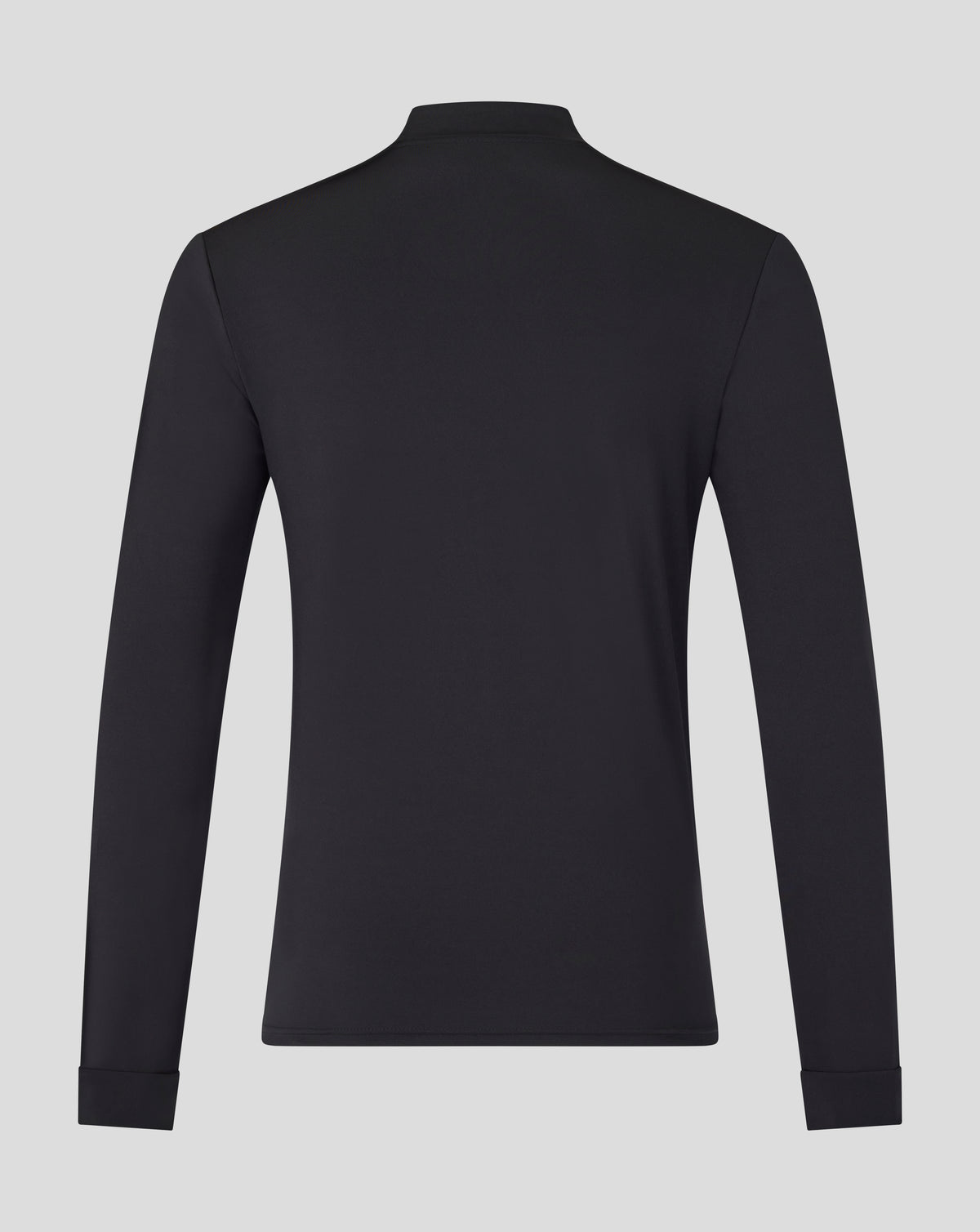 Back view of a black Leicester Tigers 25/26 training midlayer in the Caviar color