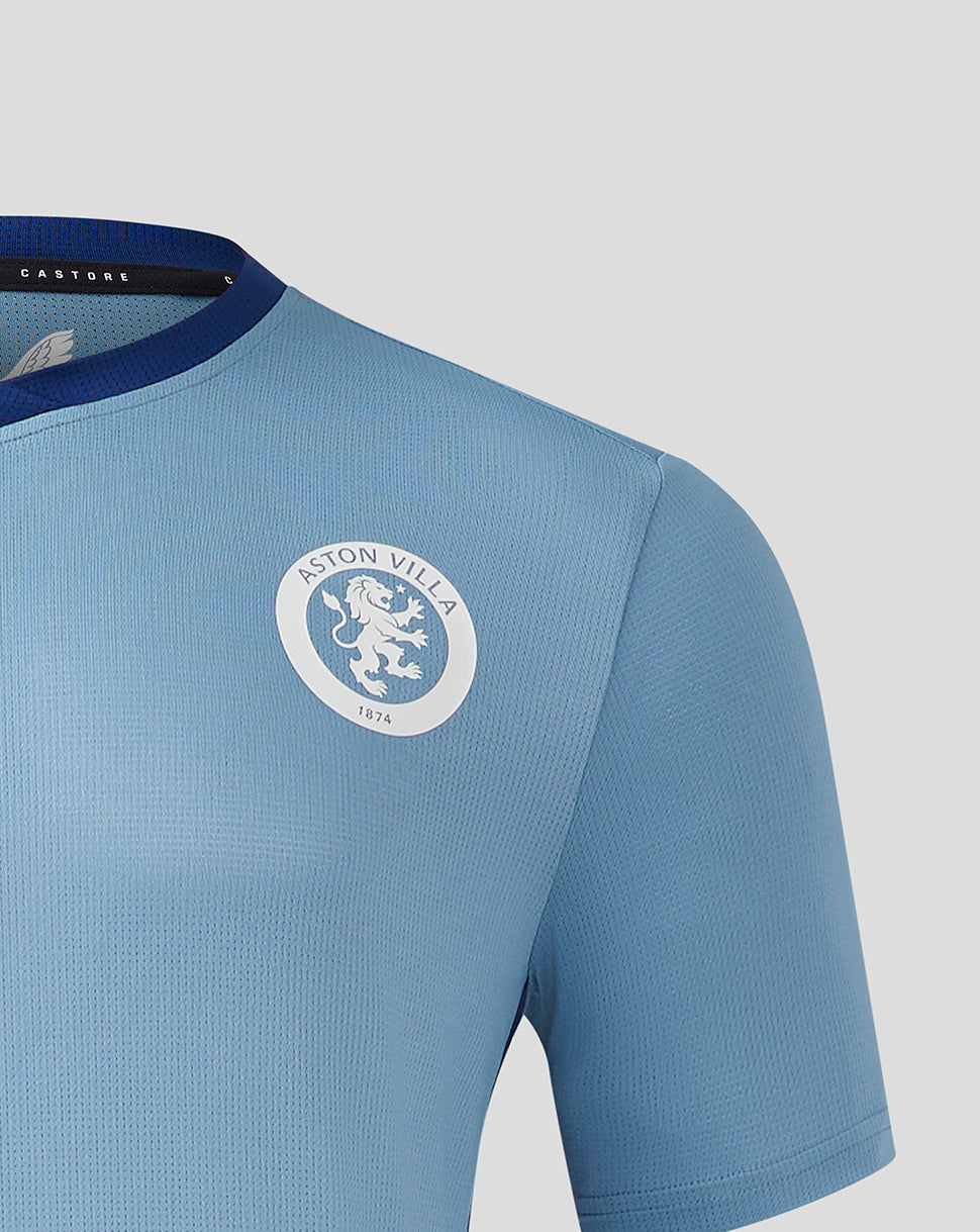 Mens Aston Villa FC Third Matchday T-Shirt - Blue Shadow / Blue Depths
