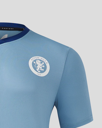 Mens Aston Villa FC Third Matchday T-Shirt - Blue Shadow / Blue Depths