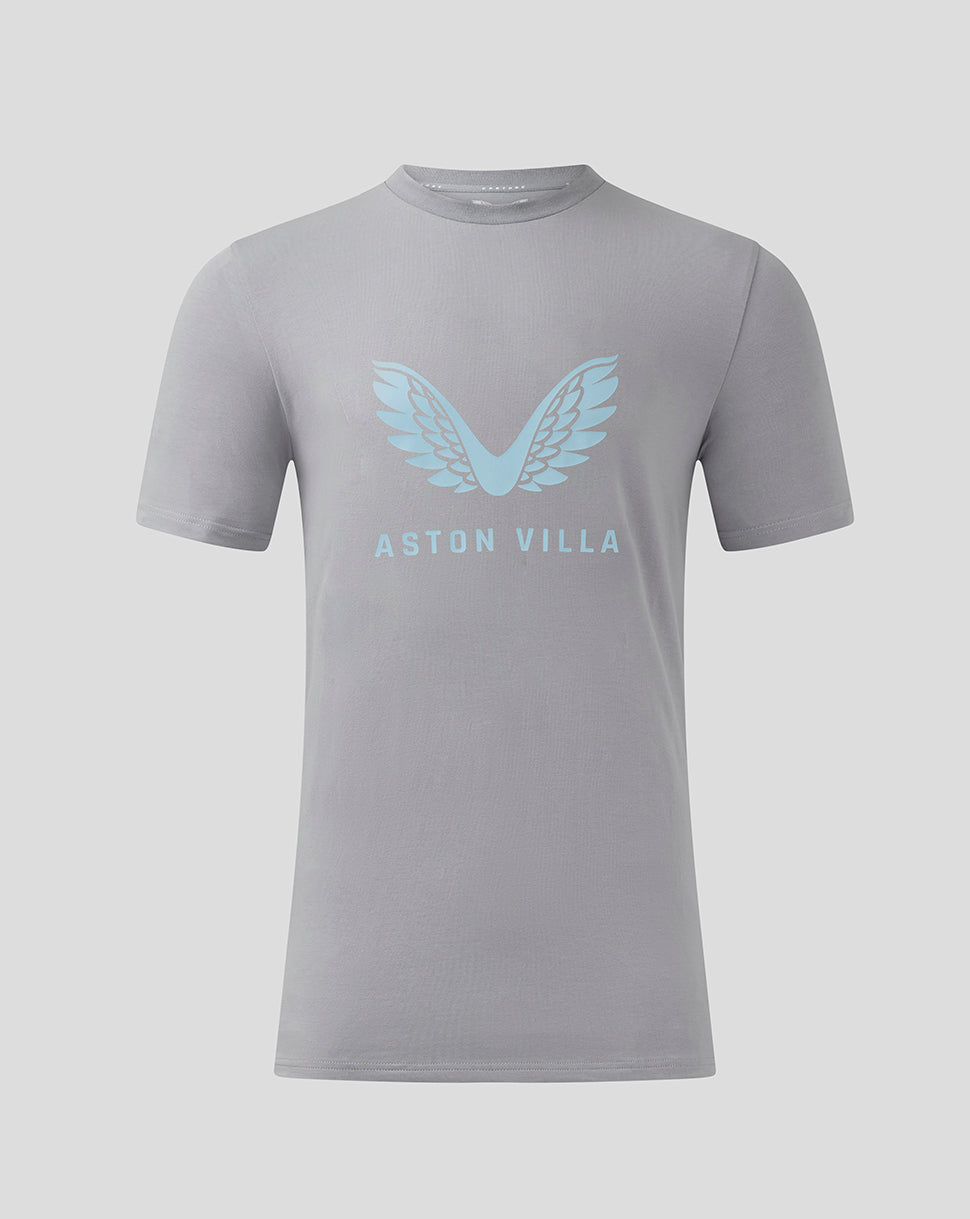 Mens Aston Villa FC Coaches Travel Logo Tee - Tradewinds
