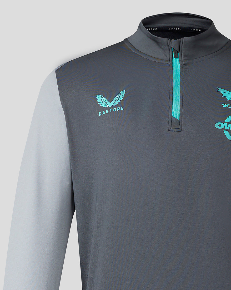 Capa intermedia con media cremallera Scarlets 23/24 de hombre - Gris