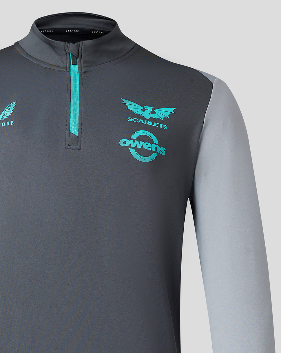 Capa intermedia con media cremallera Scarlets 23/24 de hombre - Gris