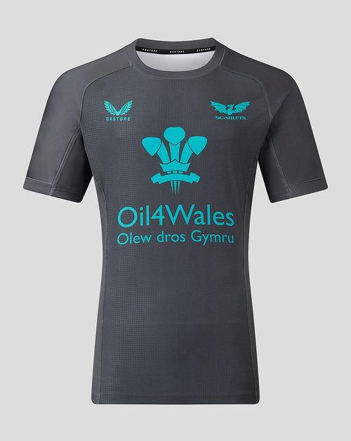 Scarlets Mens 23/24 Scrummage Jersey - Grey