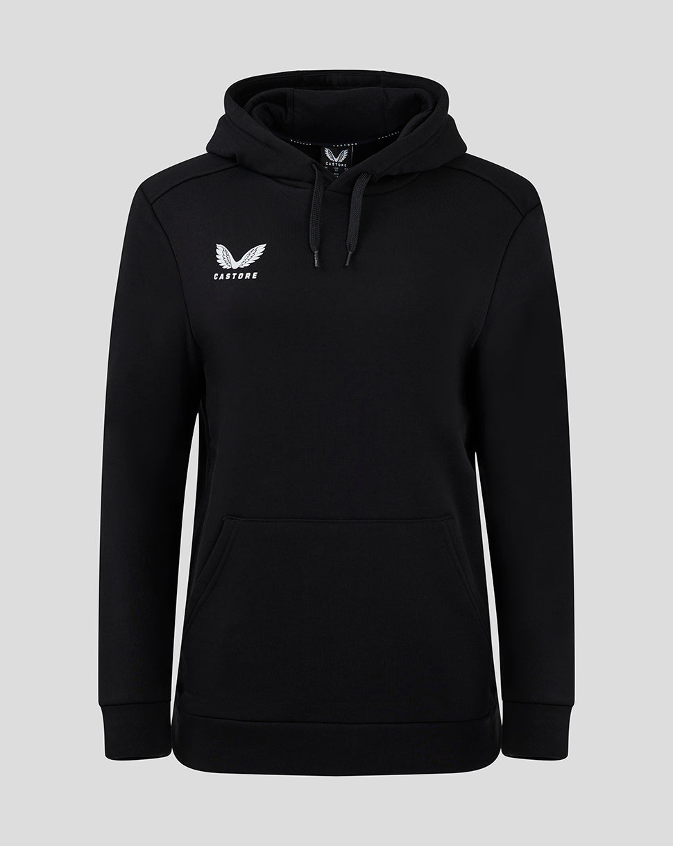 Cotton Rich Brushed Back Hoody - Black