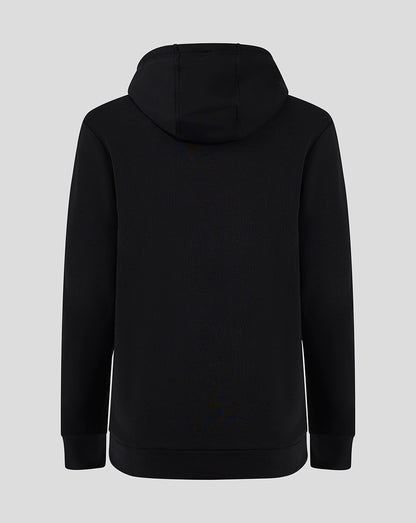 Cotton Rich Brushed Back Hoody - Black