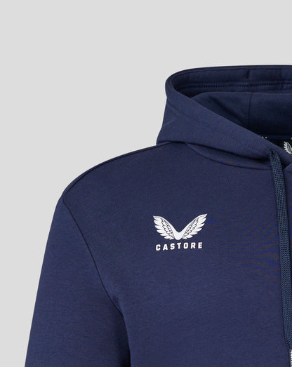 Mens Cotton Leisure Hoodie - Peacoat