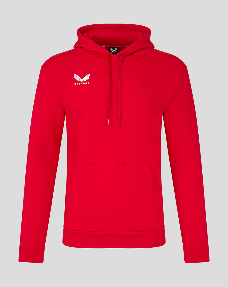 Mens Cotton Leisure Hoodie - True Red