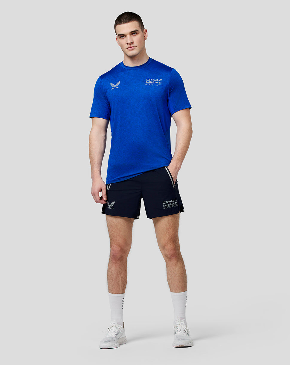 Oracle Red Bull Racing Mens Active Dual Brand Running Shorts - Night Sky