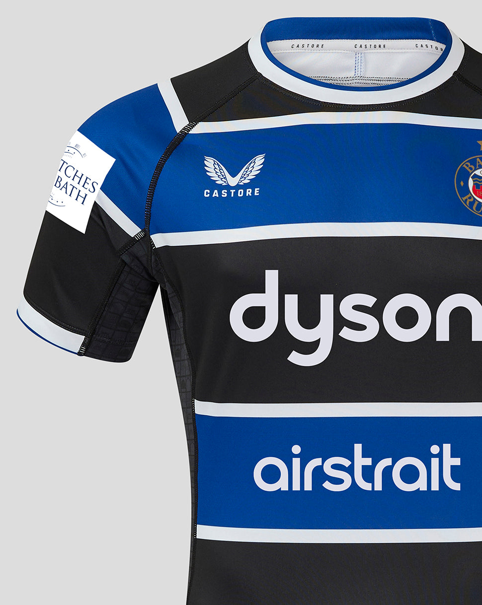 Bath Rugby Herren 24/25 Heim Pro Trikot - Surf The Web/Caviar