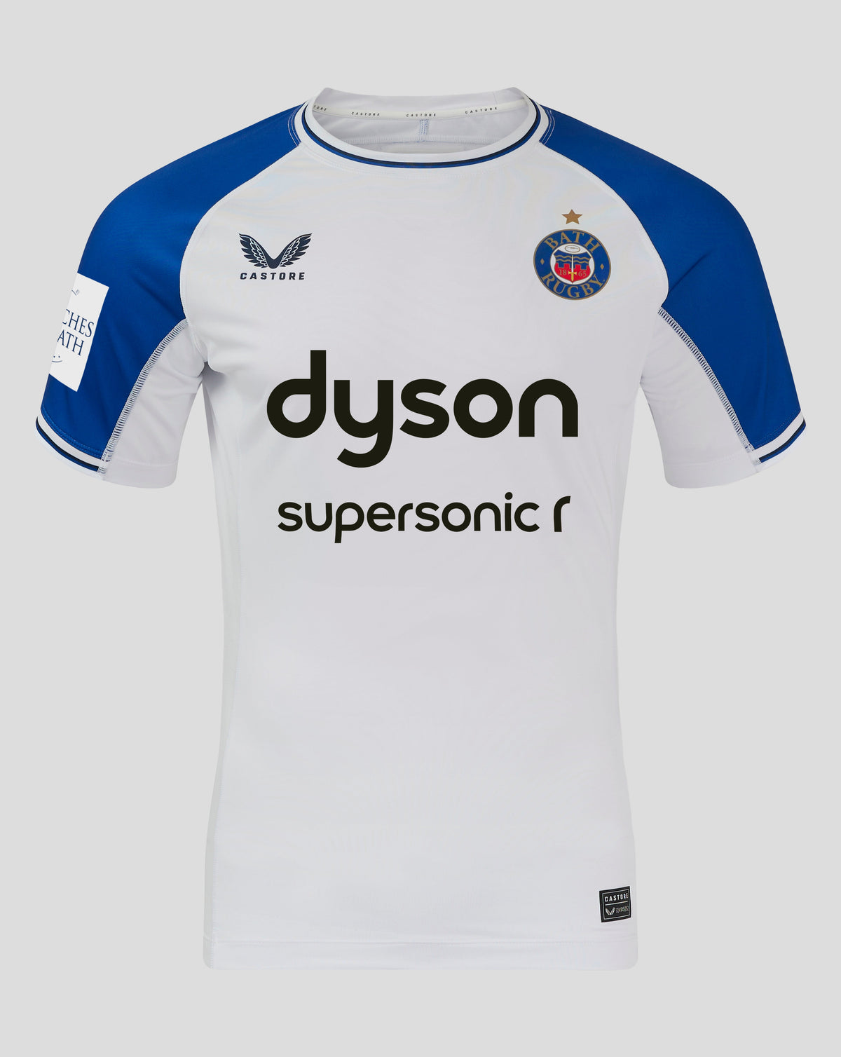 Bath Rugby Men's 24/25 Away Pro Shirt - Brilliant White/Surf The Web