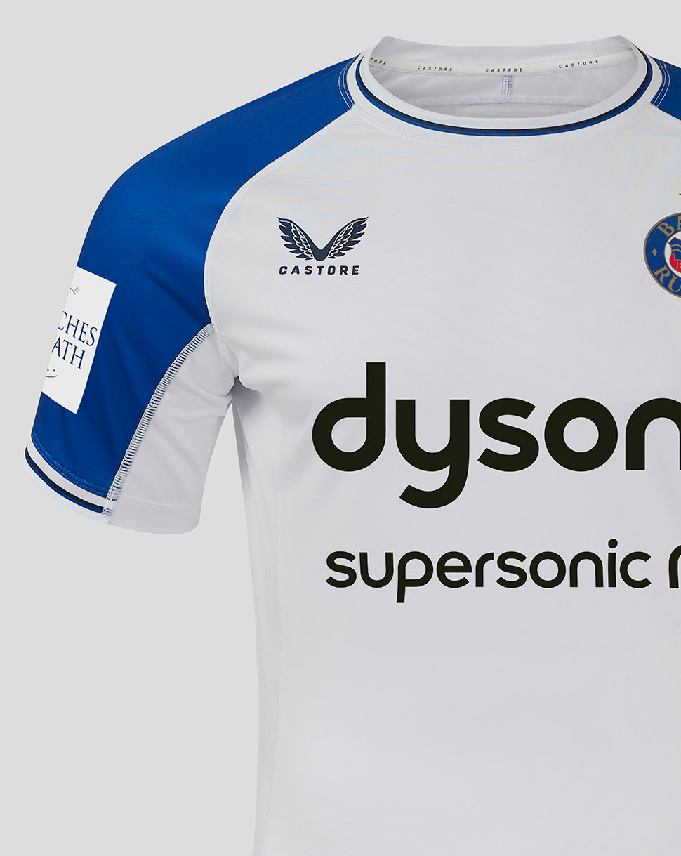 Bath Rugby Men's 24/25 Away Pro Shirt - Brilliant White/Surf The Web
