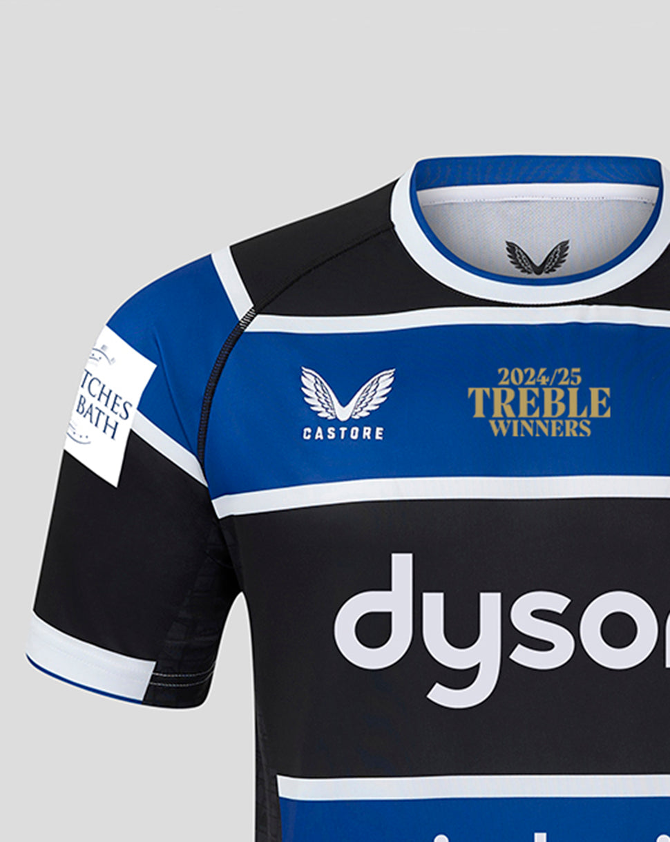 Bath Rugby Herren 24/25 Treble Replica Heimtrikot - Weiss