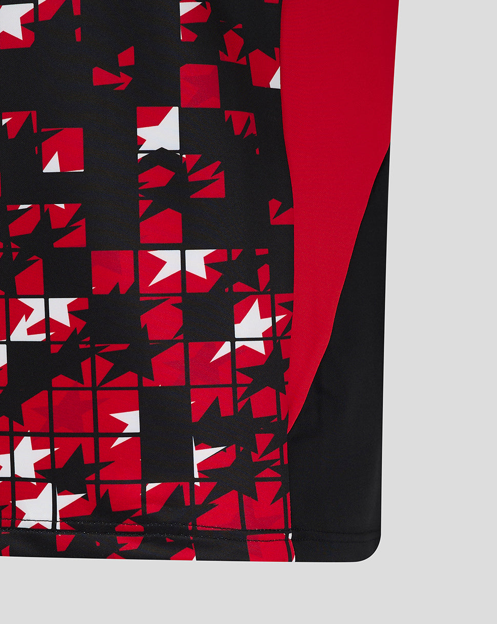 Saracens heren 24/25 matchday 1/4 zip – zwart/rood - Zwart/Rood