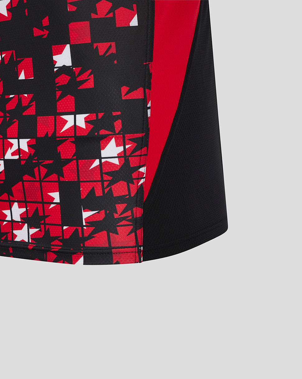 Saracens Men's 24/25 Matchday Short Sleeve Tee - Black/Red
