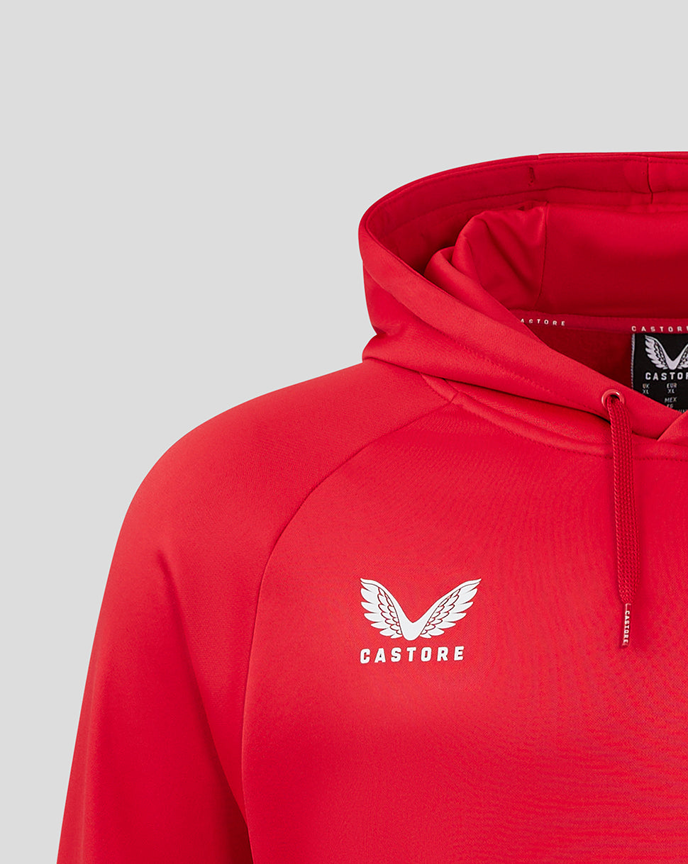 Scarlets Damen 24/25 Pro Players Hoodie - Rot/Barbados Cherry