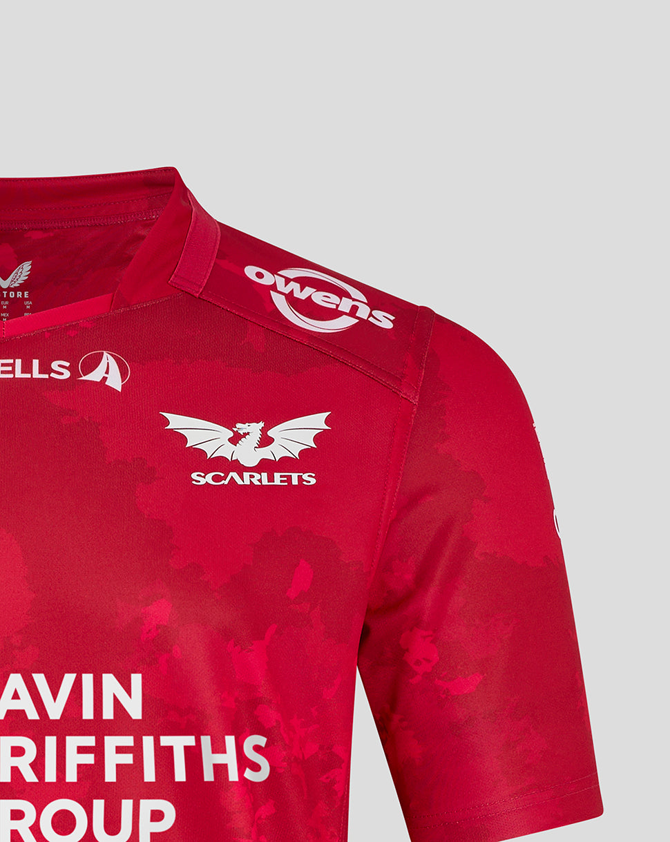 Scarlets Men's 24/25 Home Shirt - Scarlet/Scarlet Sage